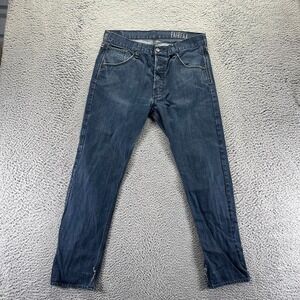 Bullhead Fairfax Jeans Men's 32x30 Blue Cotton Denim Tapered Slim Fit Workwear